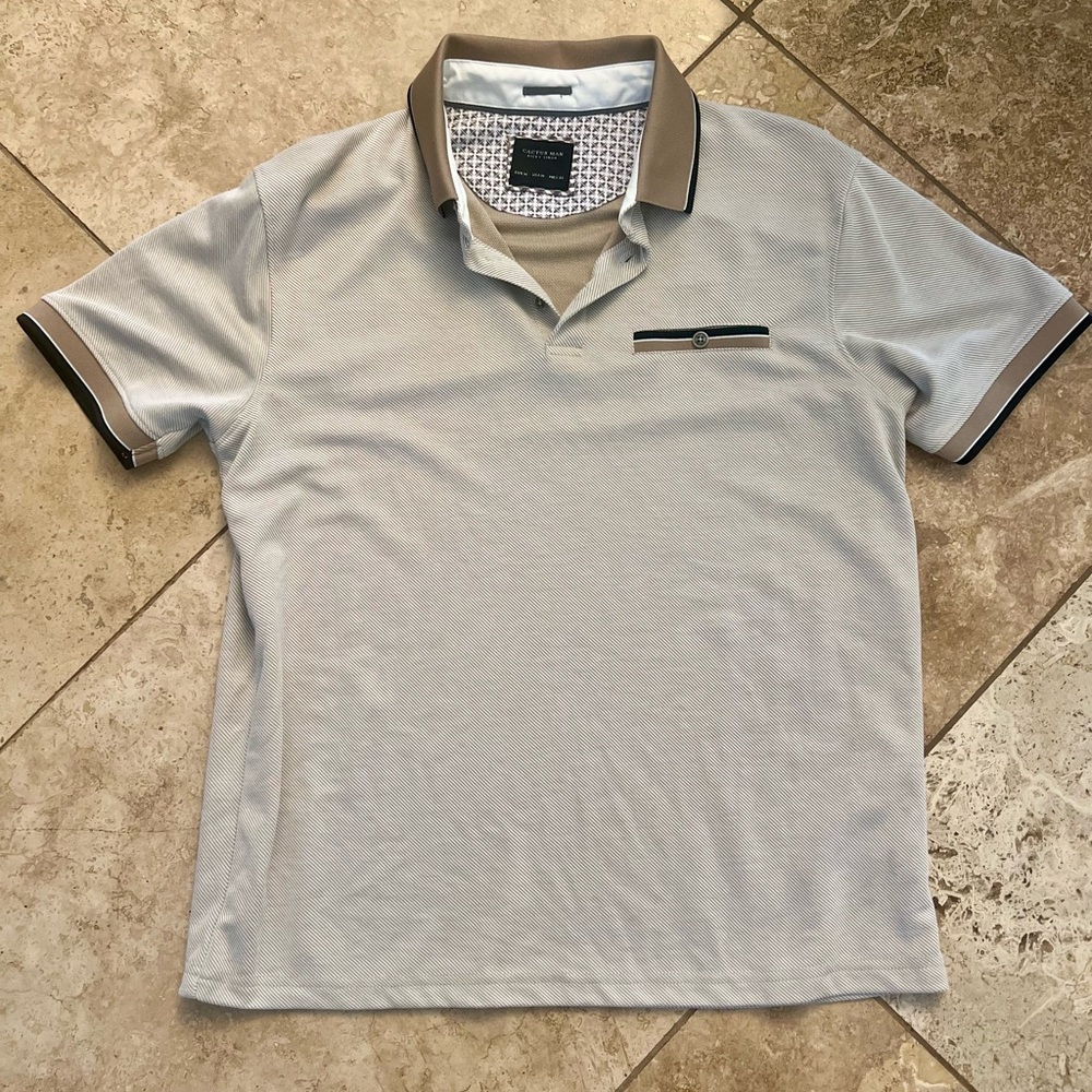 Polo Shirt with Black Accents
